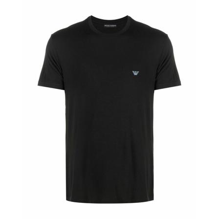Emporio Armani, T-Shirts Zwart, Heren, Maat:M