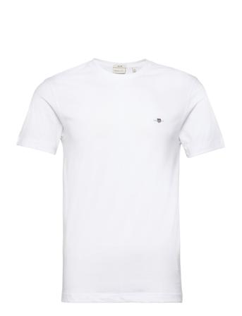 Slim Shield Ss T-Shirt Tops T-Kortærmet Skjorte White GANT
