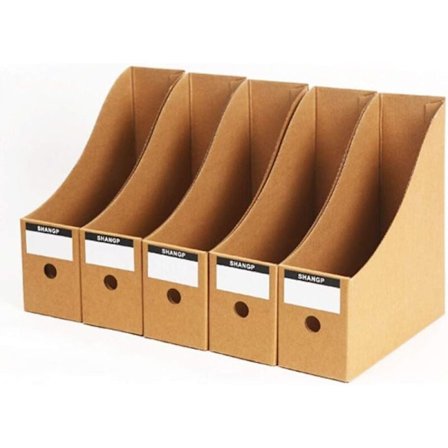 5-lags A4 Papir Opbevaringsboks Dokumentholder Magasinholder Organizer Skuffe til Kontor Hjem DIY Container