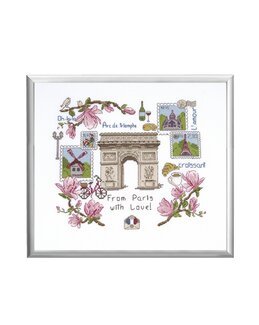Broderipakke Bilde Postkort fra Paris - DMC
