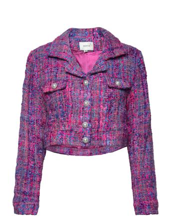 Nyagz Short Jacket Blazers Bouclé Blazers Monivärinen/Kuvioitu Gestuz