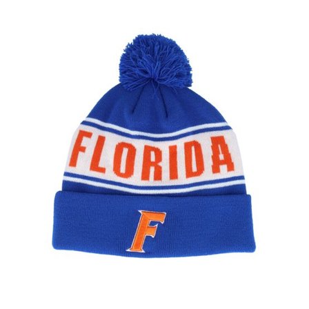 Top of the World - College Blå pom Beanie - Florida Gators Cuffed Knit Strike Royal Pom @ Hatstore