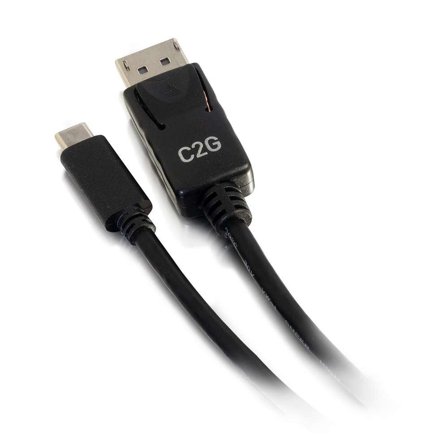 C2G 12ft USB C to DisplayPort Cable - 4K - Black - M/M - ekstern videoadapter - svart