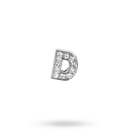 Rhinestone Crystal Letters D - Tekstilhalsbånd, Lærhalsbånd, personlige, scarfs & bandanas, Charms & Halsbåndsmykker på Doggie.no
