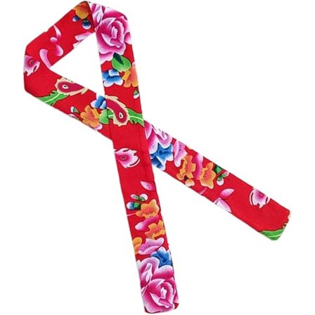 Blomstrete smalt skjerf for jenter, kreativt festivalhårbånd, nyttårshodeplagg, varmt hodeskjerf, nordøstlig bånd langt skjerf
