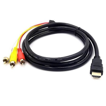 Doonjiey HDMI-kompatibel 3RCA Video Audio AV Komponent Konverter Adapter Kabel för HDTV