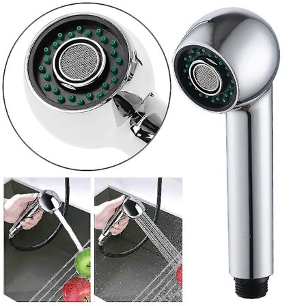 Utdragbar duschhuvud köksblandare handhållen stänksäker 2 funktioner