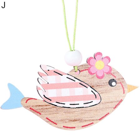 Påskepynt Fargerikt DIY Glatt Hengende Egg Kylling Kanin Påskedekorasjon Ferieforsyninger