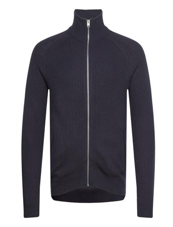 Jjpannel Knit Zip Cardigan Aw23 Navy Jack & J S