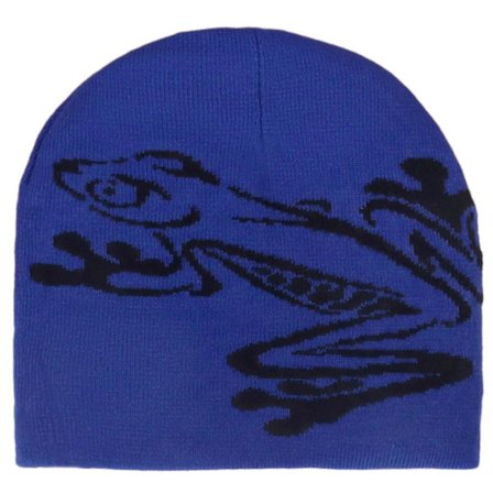 Tegneserie Trefrosk Plan Vev Hatt For Ektefeller Mykt Akryl Stoff Kaldt Vær Unisex Streetwear Tillegg safir