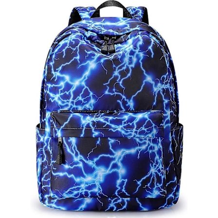 15,6 tommer Stjerneklart Lyn Stilfuld Rygsæk Rejse Rygsæk Skoletasker til Teenagepiger Drenge Studerende Udendørs Vandreture Camping Weekend Rygsæk