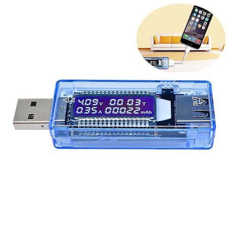 3 X USB-opladerdoktor multimeter opladerdetektor strømforbrugsmåler spændingsmåler digitalt voltmeter