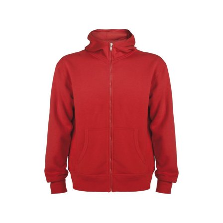 ROLY Hoodie zip Montblanc uni röd 3XL - Lyreco - Arbetskläder - Arbetströjor - Hoodies och luvtröjor