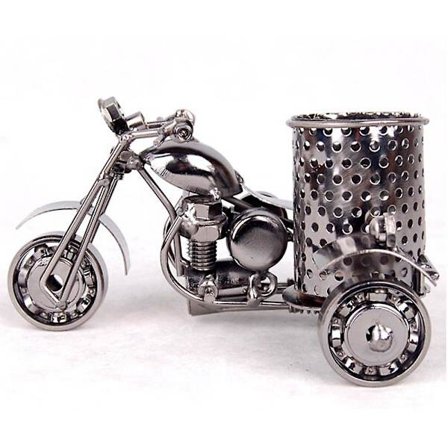 Kreativ Kontor Skrivebords Opbevaring Ornament, Harley Love Metal Blyantsholder Sort, Cool Ideer, Skoleartikler