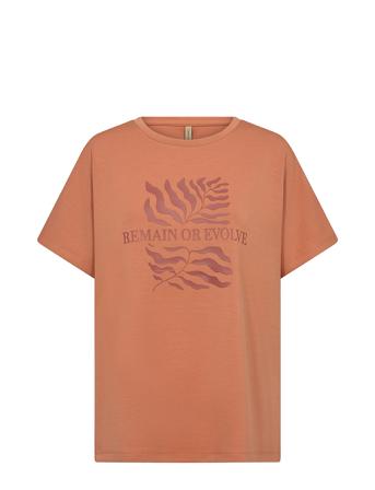 Sc-Banu Tops T-shirts & Tops Short-sleeved Orange Soyaconcept