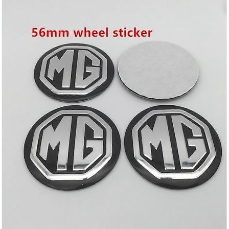 4 st Kompatibla med Mg Logo 56mm 60mm Bil Hjulcentrum Kåpa Navkapsel Resin Badge Emblem Klistermärke Styling Tillbehör-WELLNGS