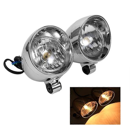 2 STK Motorcykel Forlygter Motorcykel Bullet Tågelygte Til Ducati