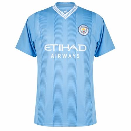 Manchester City Kids Hjemmeskjorte 2023/24 Sesong - Team Lyseblå