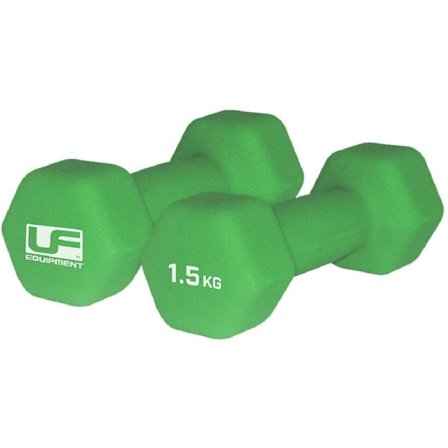 Urban Fitness Equipment Neopren Hexagon Hantel (2-pack) 1,5 kg