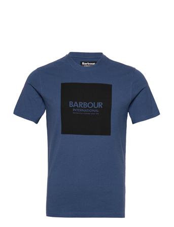B.intl Block Tee T-shirt Blå Barbour