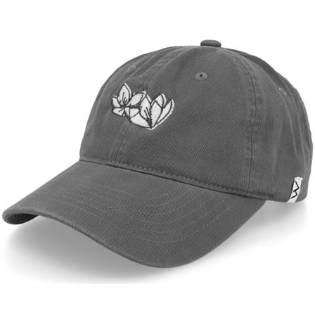 Wei - Grijs unconstructed Cap - Sakura Washed Cotton Grey Mom Cap @ Hatstore