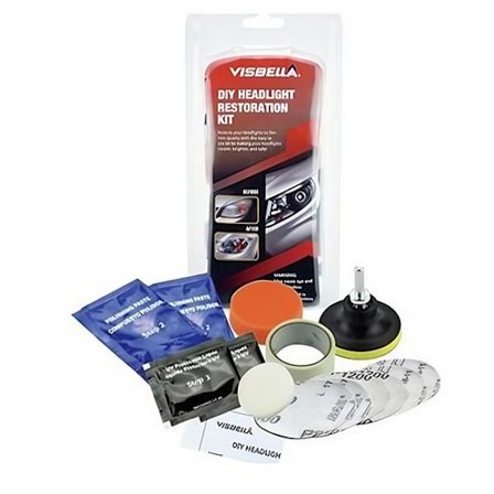 Glad-Visbella Poleringssæt til Forlygter - Rengør & polerer