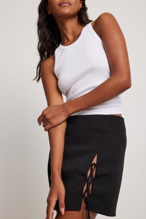 NA-KD Party Robe mini en dentelle détaillée - Mini jupes - Noir - EU 32