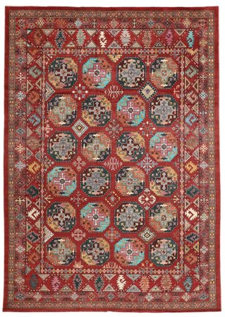 Hand Knotted Shabargan Rug 279X383 Dark Red/Brown