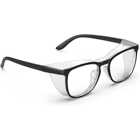 Trendiga skyddsglasögon med klara, imfria linser, fantastiska skyddsglasögon (FW)