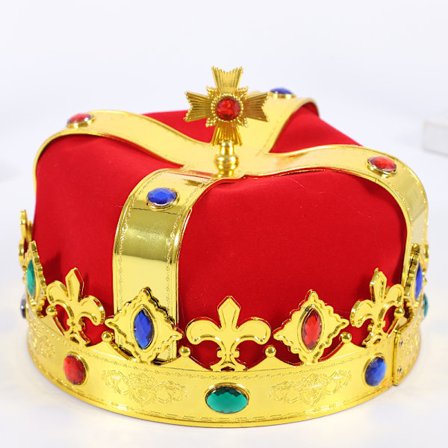 Hatter Navn: Royal Jeweled King's Crown - Kostyme Tilbehør Hallow