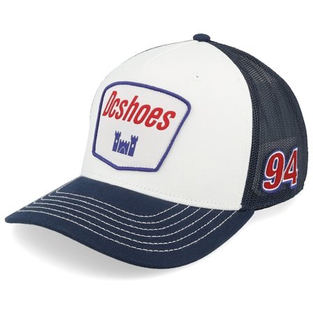 DC - Blue - trucker - Cap - Speedway White/Navy A-Frame Trucker - Hatstore