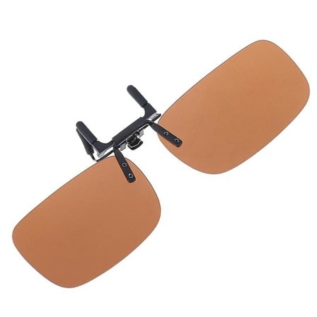 Clip On Blåt Lys Filter Blokerende Briller Kontor Computer Anti UV Belastning Relief Brun 1par