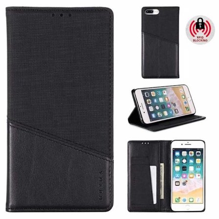 Tyylikäs iPhone 8 Plus -kuori PU-nahkaa ja RFID-esto