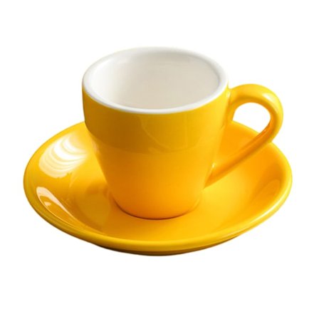 Porslin Espresso-kopp med fat, Espresso-kopp, 80 ml/2,7 oz