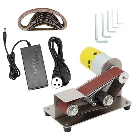Mini-hihnahionta, sähköinen DIY-kiillotus, hiontakone, teroitin, hiomakone AC110-240VUK-pistoke 775(100W)