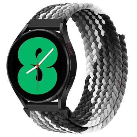 20 mm 22 mm rem för Samsung Galaxy Watch 4/5/6/ pro/ klassisk 45 mm 44 mm flätad Solo Loop armband correa HUAWEI watch GT 2e-3 band Black clever 20mm 