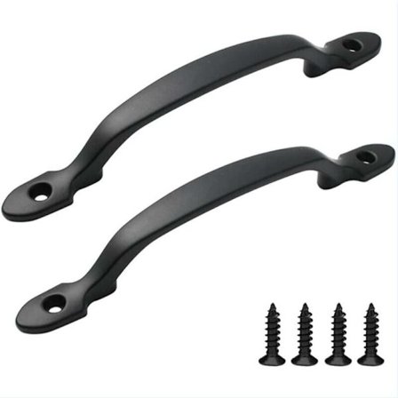 96mm reikä huonekalukahva 2 kpl Ovivedin kahva Kaapin oven kahva Liukuoven kahva Ruuveilla Mustat kahvat Ladon ovelle Kaapit Puutarhavaja (Musta)