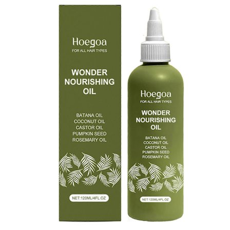 120 ml Batanaolja för hårväxt, närande olja för tunt hår och hårbotten med ricin- och rosmarinolja för alla hårtyper