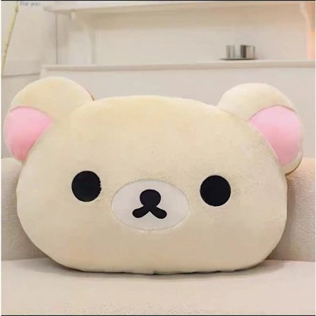 Söpö Rilakkuma pehmo lämmin käsi tyyny sarjakuva karhu pehmolelu täytetty eläin pehmeä tyyny syntymäpäivälahja (YJD) B