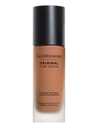 bareMinerals Original Pure Serum Radiant Natural Liquid Foundation Mineral Spf 20 Meduim Deep Cool 4.5 - 30 ml