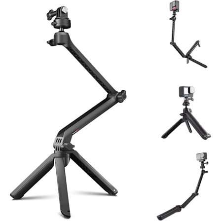 2025 Senaste Modell CapLock MantisPod Z, Video Vloggningsstativ för DJI OSMO Action 5 Pro/4/Pocket 3 Kompatibel med Gopro 13/12/11 Action Ca