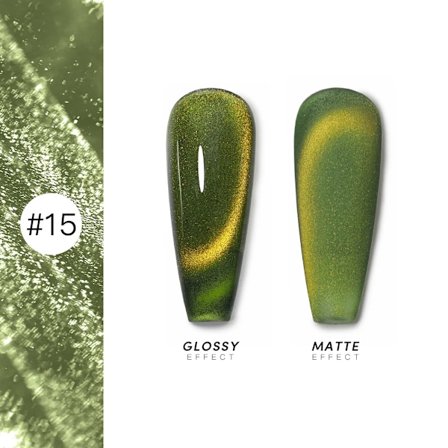 AS 15ml Magnetisk Katt Gel Nagellack Cat Eye Glitter Effekt Semi Permanent 36 Färger Soak Off UV Gel Lack Manikyr Nagelkonst