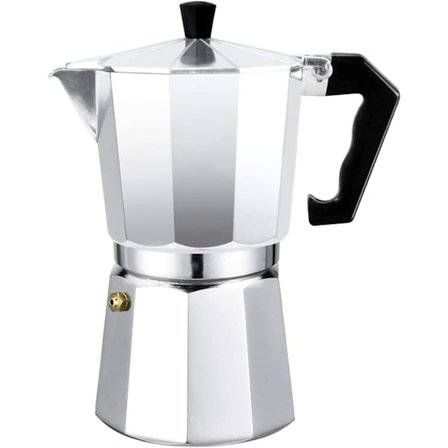 Moka Express Aluminium Espresso Italiensk Kaffemaskine - Transparent låg (14 kopper 700 ml)