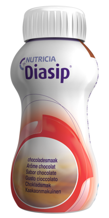 Diasip Fullverdig næringsdrikk med lav glykemisk indeks (GI), Sjokolade, 4x200 ml