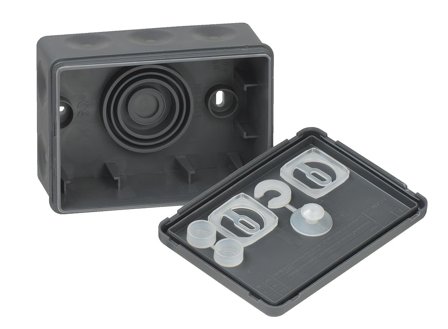 Elko Click 1 Kopplingsdosa IP55, antracitgrå, 9 ingångar, Installationsmaterial