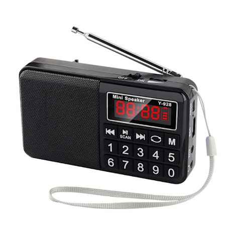 (Ingen støtte for forhåndsinnstilte stasjoner) Bærbar radio FM/AM(MW)/SW/U