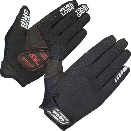 GripGrab SuperGel XC Touchscreen Full Finger Glove Unisex workout gloves Black XL