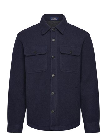 Polo Ralph Lauren Double-Faced Wool-Blend Shirt Jacket - Navy - L