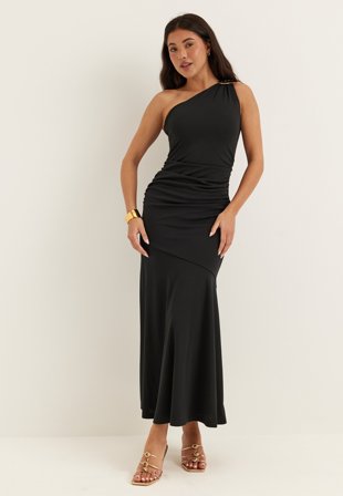 BUBBLEROOM - One shoulder dress - Black
