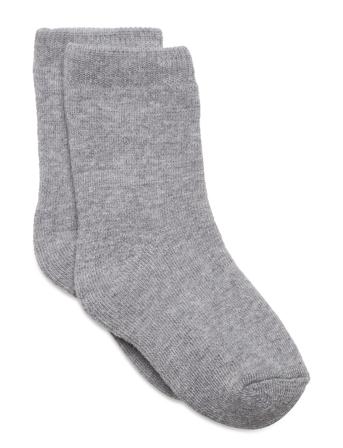 Nmfwaksi Wool Terry Sock Xxii Socks & Tights Socks Grå Name It